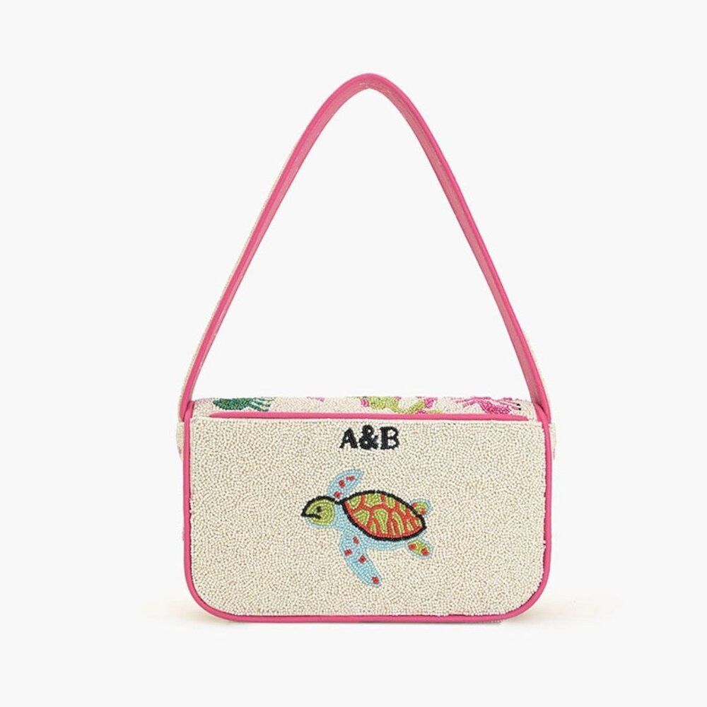 AMERICA & BEYOND Underwater Tales Beaded Shoulder / Clutch Bag NWT - Picture 2 of 11